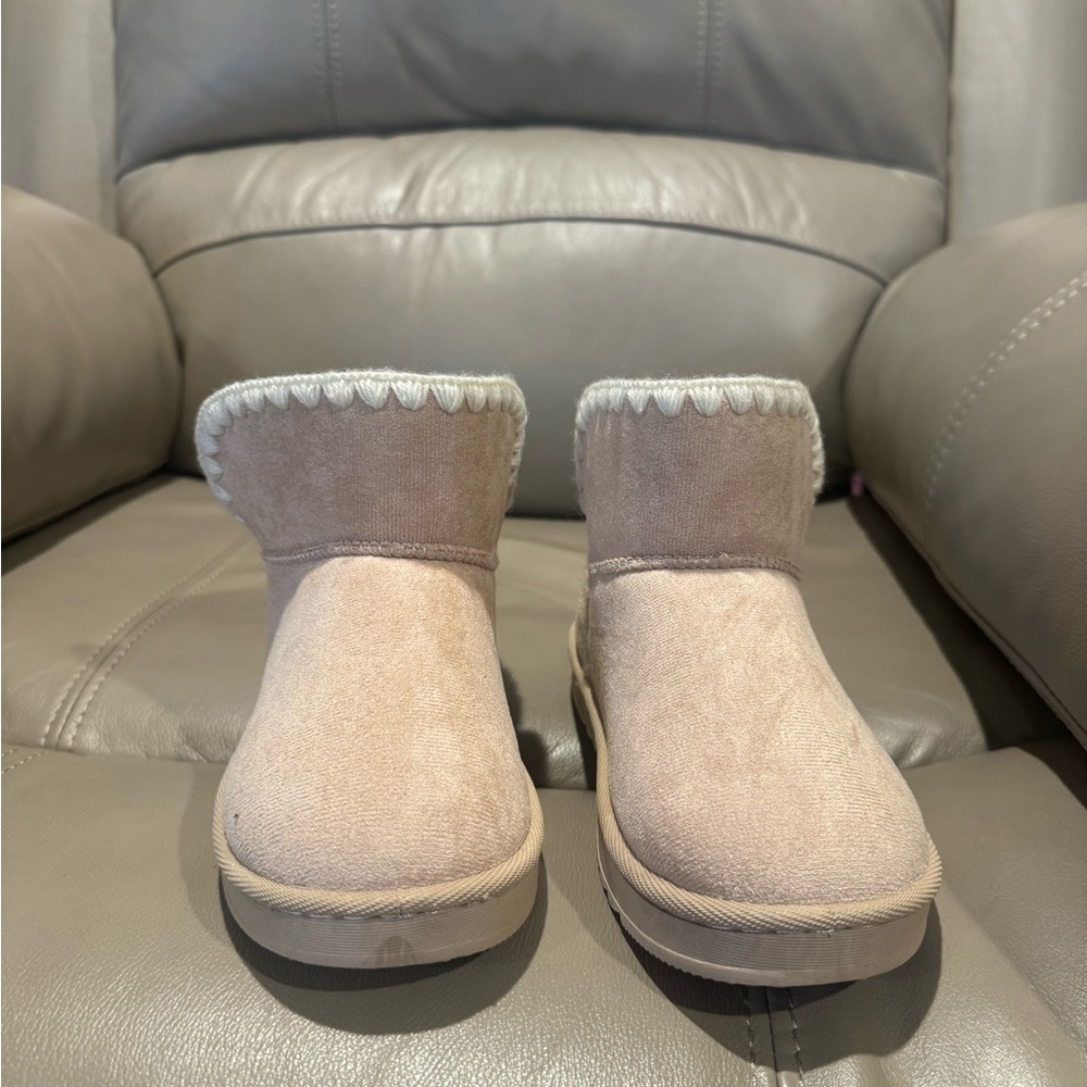 Cozy Tan Suede Booties